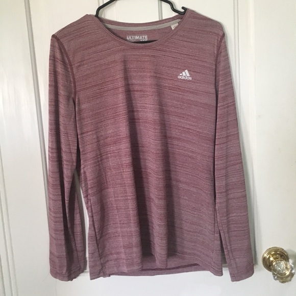 adidas Tops - Adidas maroon long sleeve tee